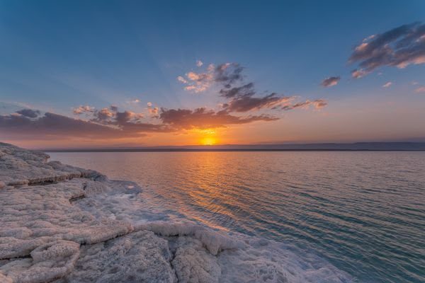 Sunset over the Dead Sea